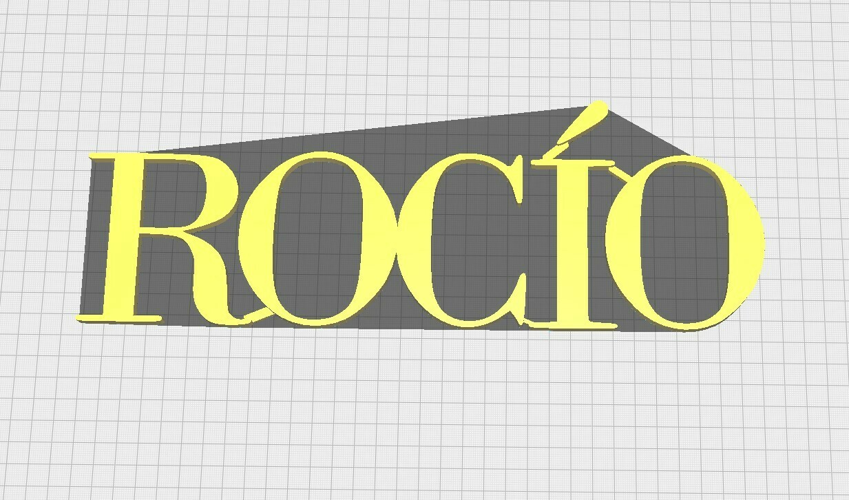 rocio topography name guille 3dprint 3D print model - Mito3D