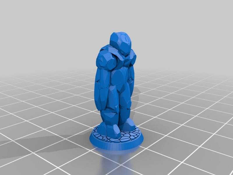 rock folk tierra elemental 28mm d pionero buscador estrellas 3d impresión 3D print model - Mito3D