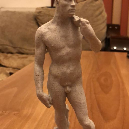 rock + david michelangelo art dwayne johnson 3D print model - Mito3D