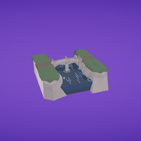 rock bridge Umgebung Architektur 3D print model - Mito3D