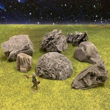 Kaya oluşumlar dizi 1 fantezi oyunlar oyun doğa rpg arazi savaş oyunları minyatür bilimkurgu rol yapma oyunu masaüstü kayalar 28mm 15mm 32mm 30mm dağılmak ttrpg 3d print model - Mito3D