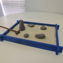 giardino di pietra casa zen arredamento 3d print model - Mito3D