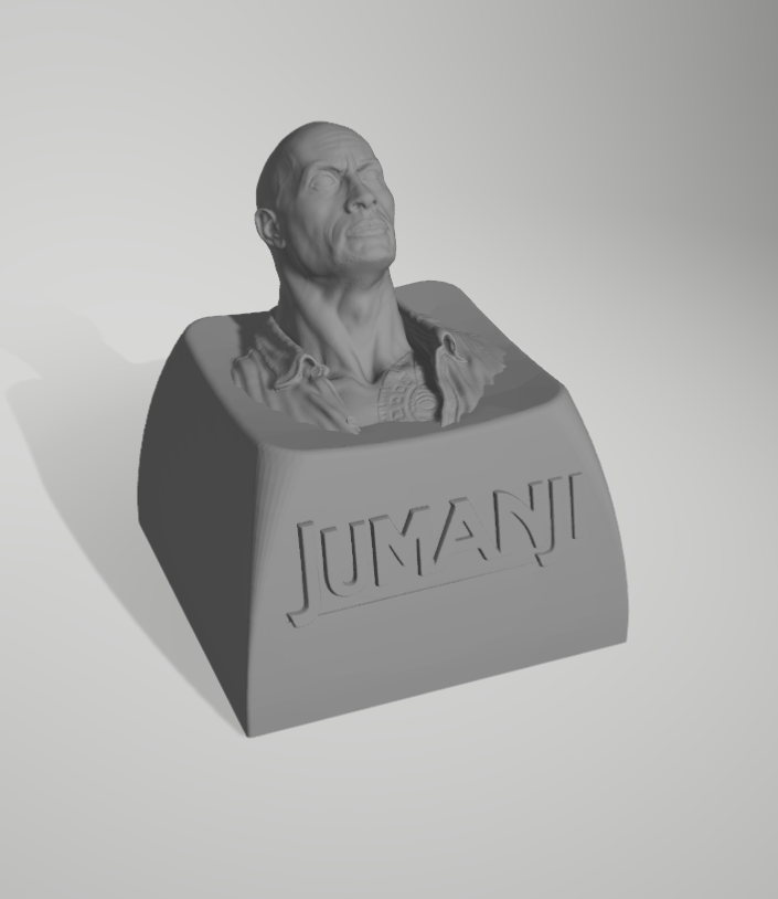 Roche jumanji keycaps idiot johnson pc clavier 3D print model - Mito3D