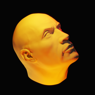rock keycap keyboard gaming head sculpture art meme dwayne johnson 3d print model - Mito3D