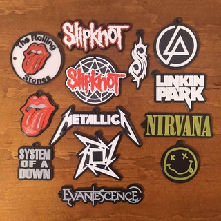 rock metal bands key chains keychain metallica slipknot rammstein linkin park soad evanescence nirvana rolling stones tool kiss panther acdc muse iron maiden 3d print model - Mito3D