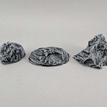 rock outcroppings sample game toy accessories warhammer wargaming tabletop stone star wars scatter terrain rpg roleplaying pathfinder openforge gaming dungeons dragons dnd boardgame 40k 28mm 3d print model - Mito3D