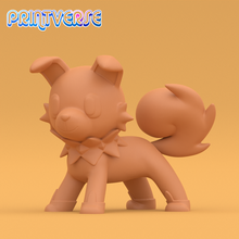 rock ruff pokemon figure 3d print model - Mito3D
