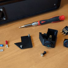 rocker konut 2020 ekstruzyon 20 mm anahtarları anahtarı aracı kutusu durumda kapak kasa geçin 3d yazıcı aksesuarları 3d print model - Mito3D