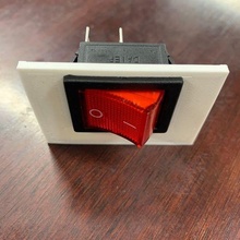 rocker switch mount diy 3d print model - Mito3D