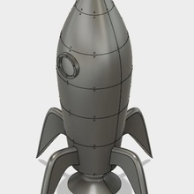 el cohete varios rocketship spaceshipe 3d print model - Mito3D
