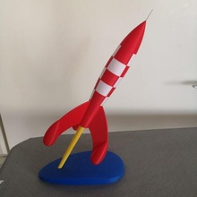 rocket drawing annimated 3d print model - Mito3D