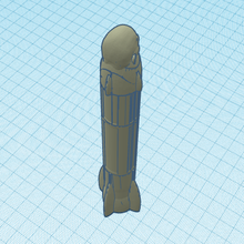 cohete Arte Embarcacion Dwayne Johnson rock 3d print model - Mito3D