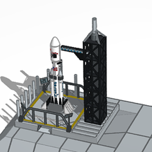 fusée architecture 3d print model - Mito3D