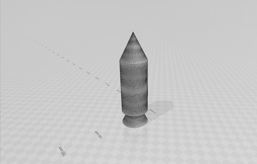 Rakete Spielzeug 3d print model - Mito3D