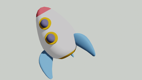 rocket rocket toy fly  3d print model - Mito3D