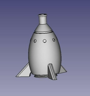 rocket nozzle shisha bong 3d print model - Mito3D