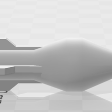 rocket 2 ammunition blowgun 3d print model - Mito3D