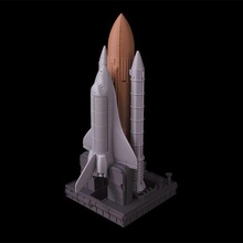rocket booster - space shuttle foldable 4d 3d print model - Mito3D