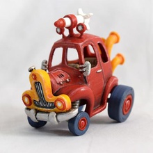 rocket car.art.de juguete.la fantasía 3d print model - Mito3D