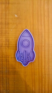 rocket cookie cutter kitchen cookies ceramics astronaut space 3d print model - Mito3D