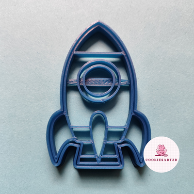 rocket cookie cutter home mold cookies 3d print model - Mito3D