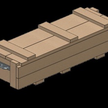 foguete caixote 110 vários miniatura rc escala de acessórios rastreador 3d print model - Mito3D