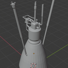 motor de cohete la arquitectura 3d print model - Mito3D