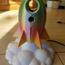 foguete luminária razzo jogos abajur luce iluminação faro 3d print model - Mito3D