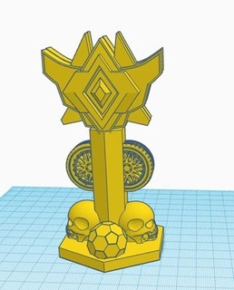 rocket league grand champion trophy rl rocket league console trophy  3d print model - Mito3D
