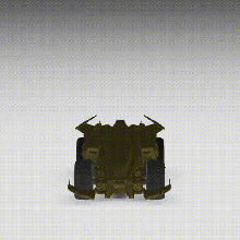 foguete liga vulcan jogos carro roda 3d print model - Mito3D
