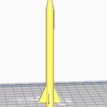 foguete míssil 3d print model - Mito3D