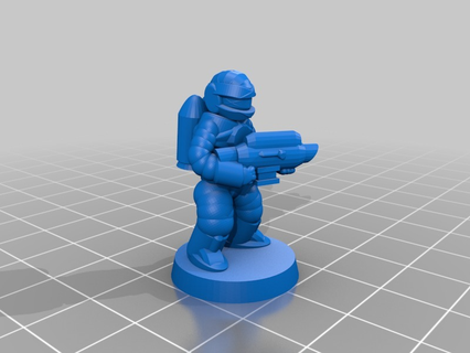 Rakete Pack sci fi Soldat 3d Drucken 3d print model - Mito3D