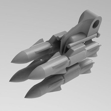 Rakete Pylon 3mm Loch Spiel 3d print model - Mito3D