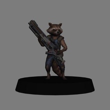 rocket raccon- avengers infinity war 3d print raccon guardians of the galaxy endgame marvel cinematic universe 3d print model - Mito3D