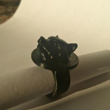 rocket raccoon anel de eliza jóias 3d print model - Mito3D