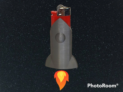 cohete Embarcacion encendedor caso funda manga cubierta carcasa 420 accesorios stoner sci fi 3d print model - Mito3D