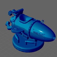 foguete warcraft a arte uau jogo imprimir sla abs pla 3d print model - Mito3D