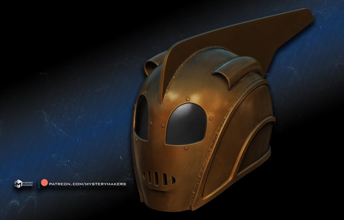rocketeer helmet 3d print model - Mito3D
