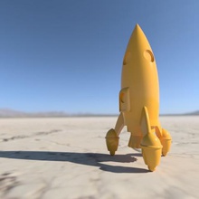 rocket game 3d print model - Mito3D