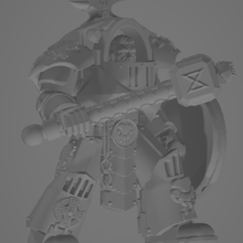 rockfist espace marines adeptus Astartes loups hq personnage terminateur arjac 3d print model - Mito3D