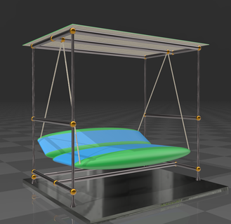 rocking bed swing hollywood fun 3d print model - Mito3D