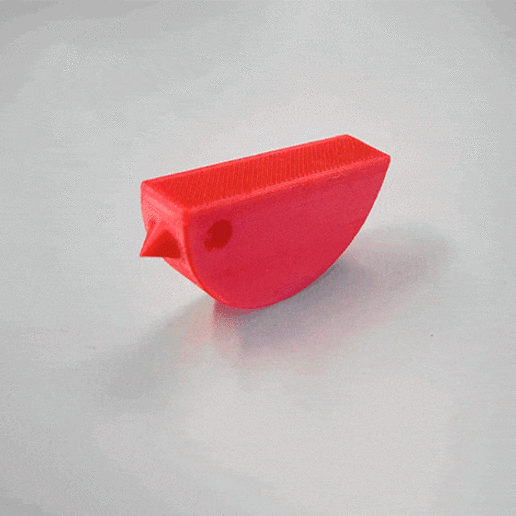 rocking bird game minimalist gadget desk office toy animal 3D print model - Mito3D