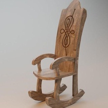 rocking chair art decor sculptures 3d print model - Mito3D