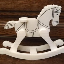 balanceo caballo juguete 3d print model - Mito3D