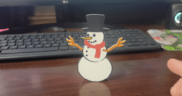 rocking snowman Various xmas holiday snow snowman rocking rock christmas winter seasonal bambu lab  3d print model - Mito3D
