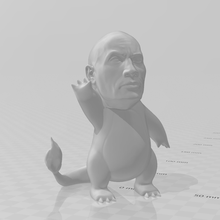 rockmander Jeu Roche amusement drôle Pokémon salamèche charmander jouet art 3d print model - Mito3D