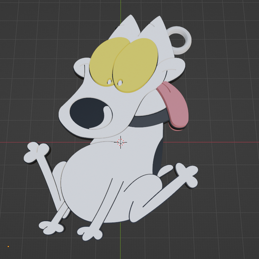 rocko moderno vita audace portachiavi etichetta piatto nickelodeon 3D print model - Mito3D