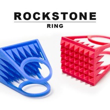 rockstone anel jóias 3d print model - Mito3D