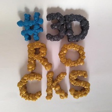 rocky alphabet verschiedene rock Briefe 3d print model - Mito3D