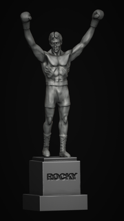 kayalık Balboa statü Philadelphia fanart Rockybalboa Boxe inanç Sylvesterstallone statü 3d print model - Mito3D